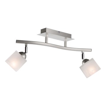 Faretto KLARA 2xE14/60W/230V cromo opaco