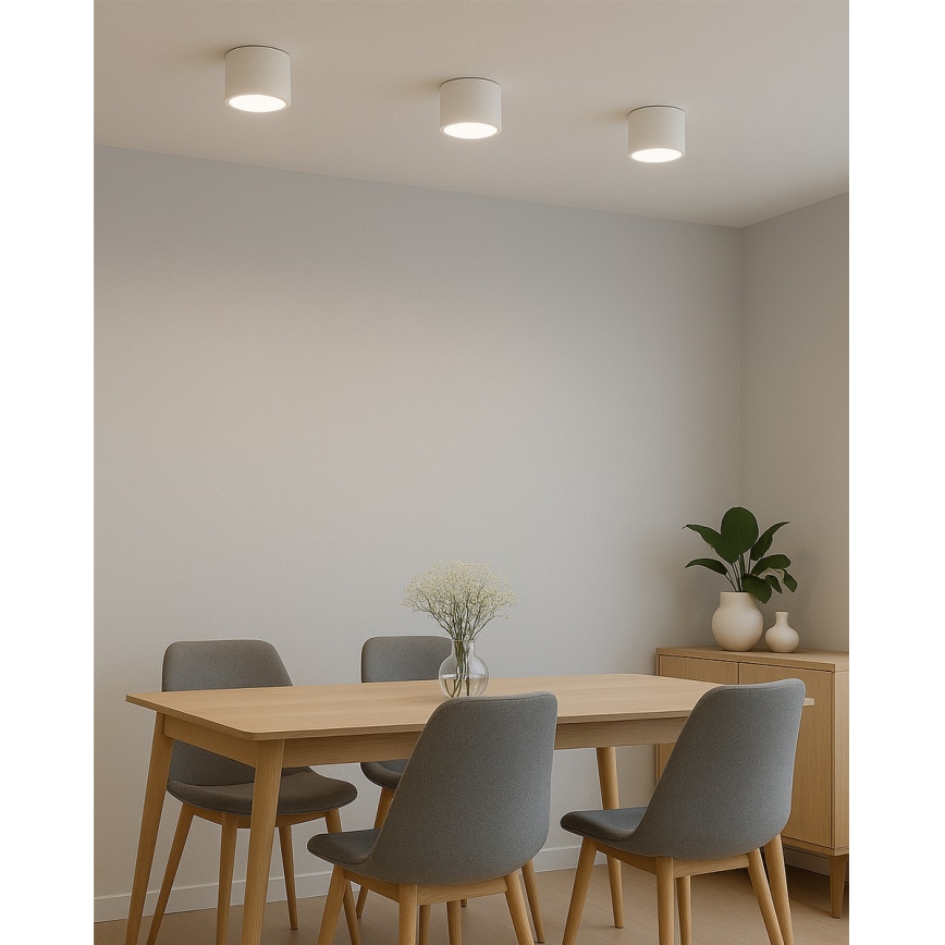 Faretto LED/10W/230V 3000/4000/6400K Ø 12 cm bianco