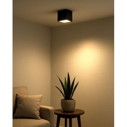 Faretto LED/5W/230V 3000/4000/6400K 7,5x7,5 cm nero