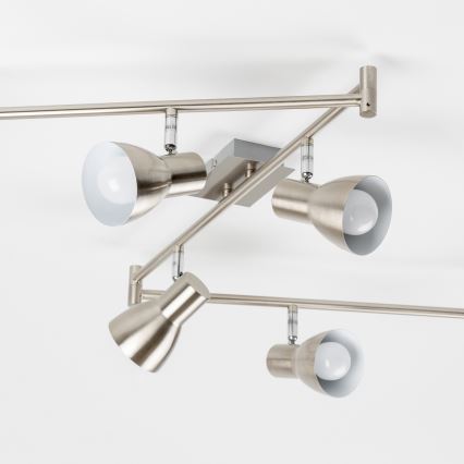 Faretto LED 6xE14/5W/230V cromo opaco