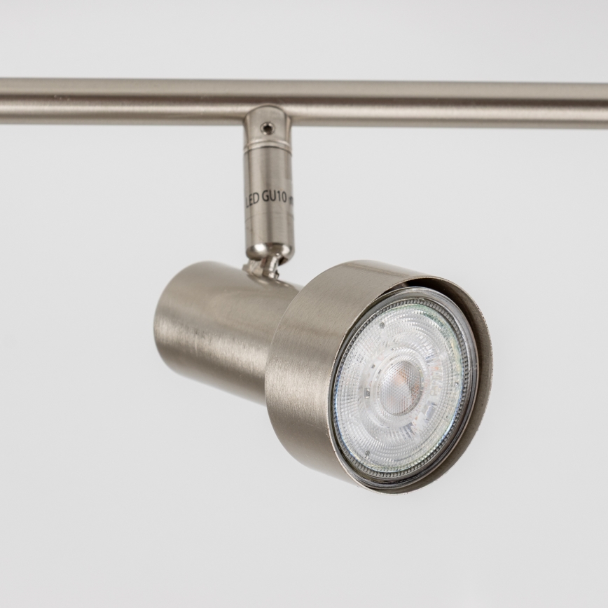 Faretto LED 6xGU10/4,7W/230V cromo opaco