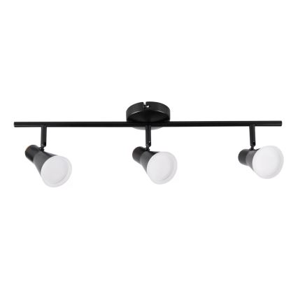Faretto LED BERG 3xLED/4,2W/230V nero