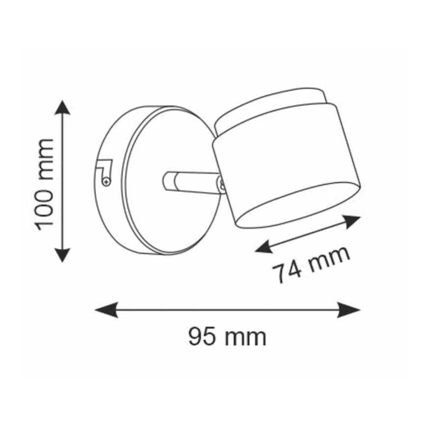 Faretto LED da parete KUBIK LED/4,2W/230V bianco