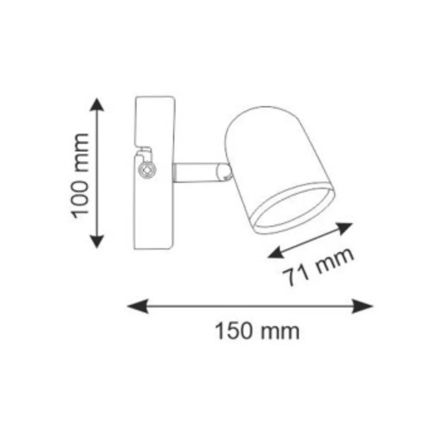 Faretto LED da parete RAWI LED/4,2W/230V bianco