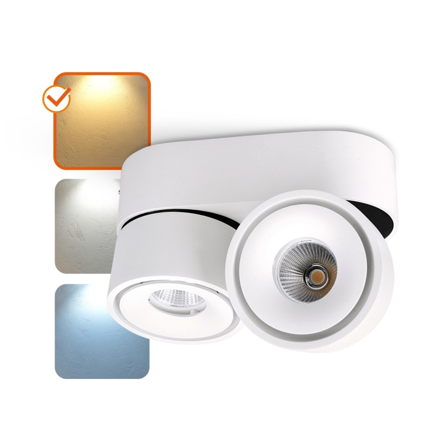 Faretto LED dimmerabile LAHTI MINI 2xLED/9W/230V 3000K CRI 90 bianco
