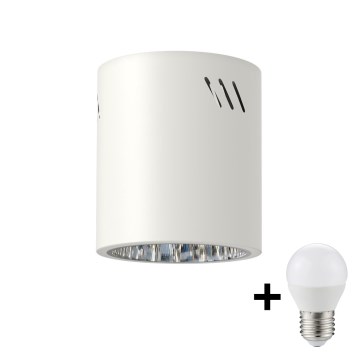 Faretto LED GEORGE 1xE27/6W/230V diametro 11 cm bianco