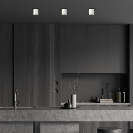 Faretto LED GEORGE 1xE27/6W/230V diametro 11 cm bianco