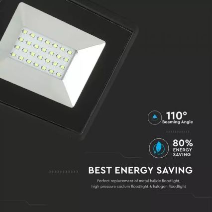 Faretto LED LED/20W/230V IP65 verde