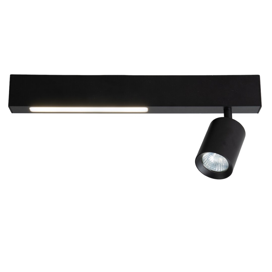 Faretto LED MAGNET LED/5W/230V + 1xGU10/60W 3000/4000K nero
