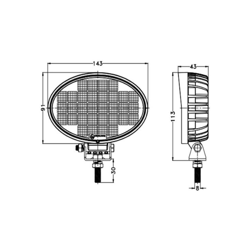 Faretto LED per auto OSRAM LED/32W/10-30V IP68 5700K