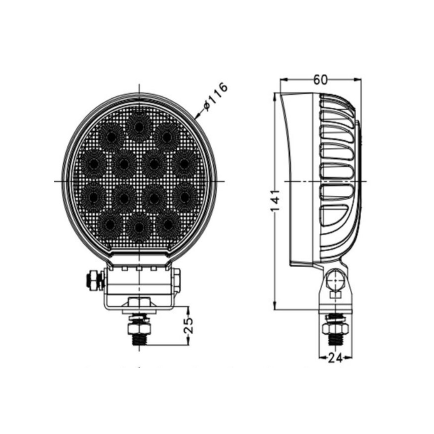 Faretto LED per auto OSRAM LED/56W/10-30V IP68 5700K
