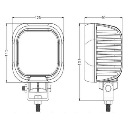 Faretto LED per auto OSRAM LED/90W/10-30V IP68 5700K