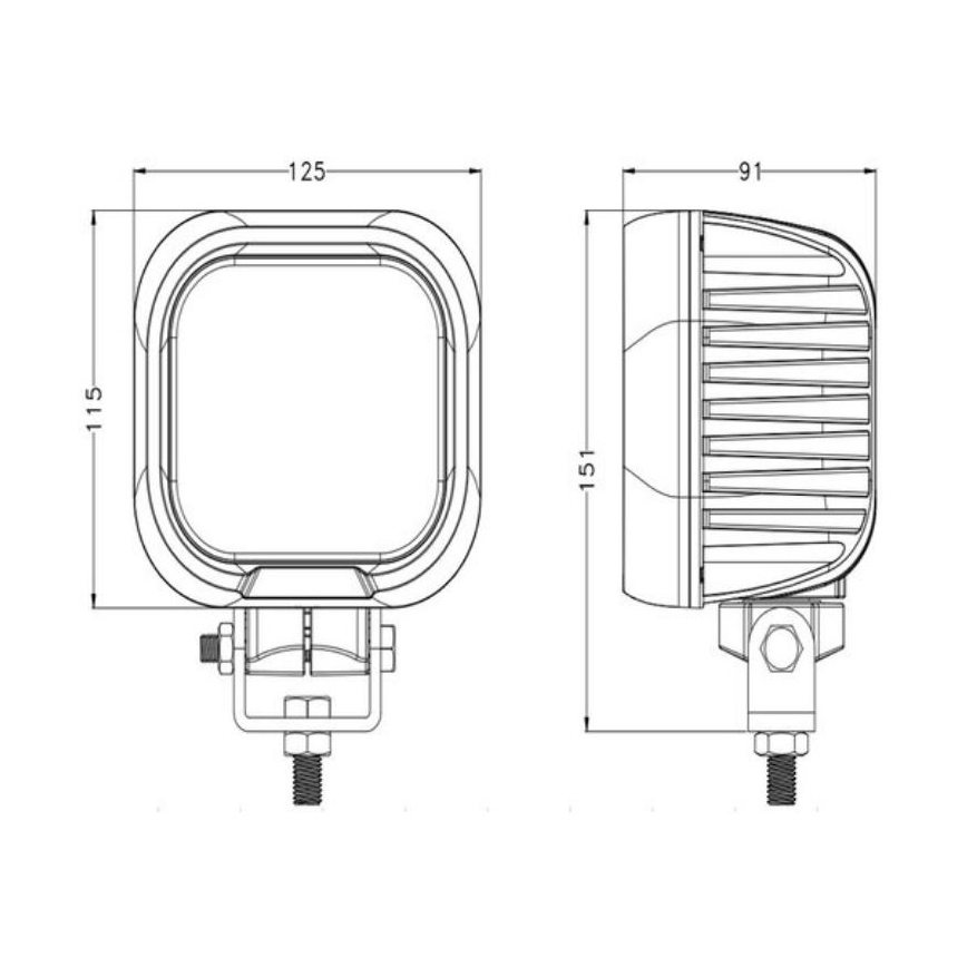 Faretto LED per auto OSRAM LED/90W/10-30V IP68 5700K