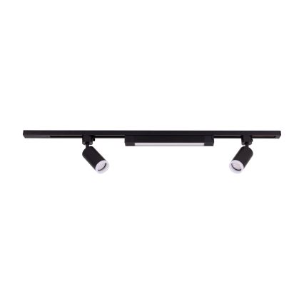 Spot LED per sistema a binario TRACER 2xGU10/10W/230V + LED/20W 1 m nero