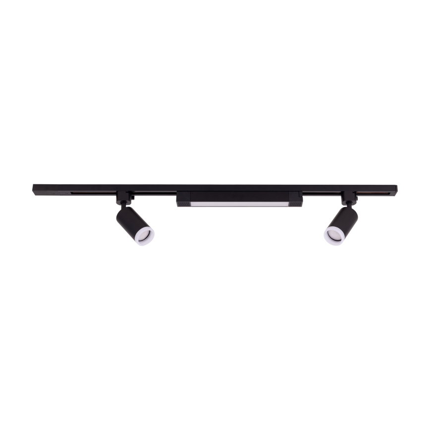 Spot LED per sistema a binario TRACER 2xGU10/10W/230V + LED/20W 1 m nero