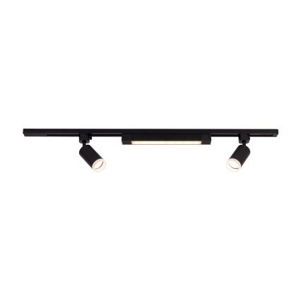 Spot LED per sistema a binario TRACER 2xGU10/10W/230V + LED/20W 1 m nero