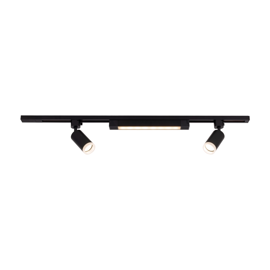 Spot LED per sistema a binario TRACER 2xGU10/10W/230V + LED/20W 1 m nero