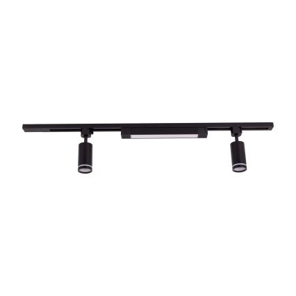 Spot LED per sistema a binario TRACER 2xGU10/10W/230V + LED/20W 1 m nero