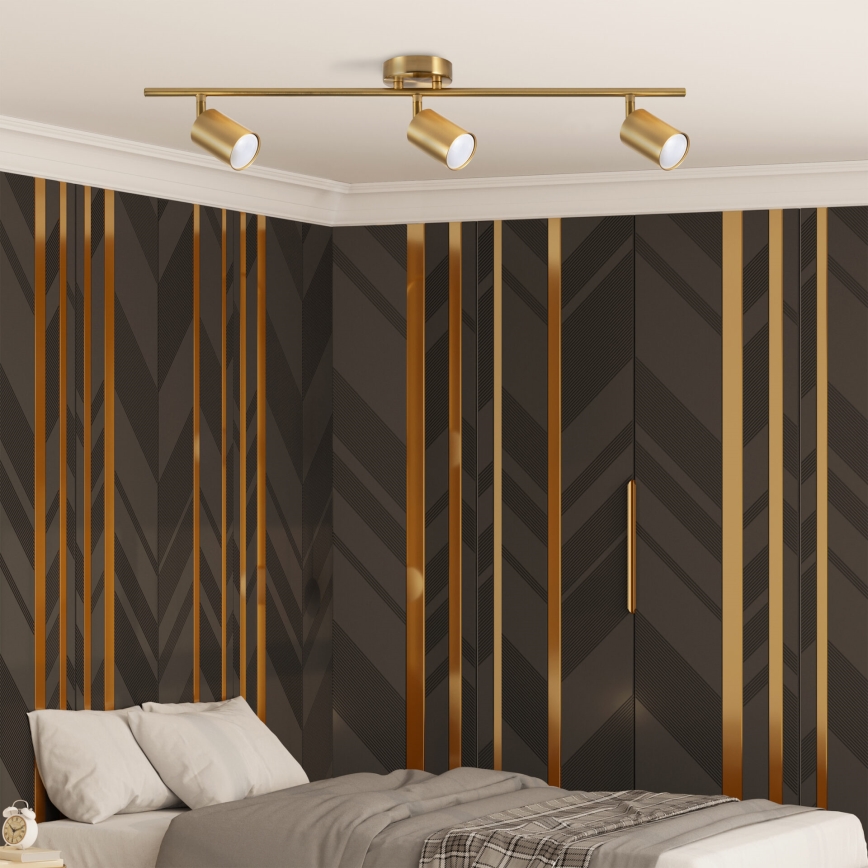 Faretto LED RGBW dimmerabile GOLDI 3xGU10/6,5W/230V 2700-6500K Wi-Fi oro