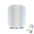 Faretto LED RGBW dimmerabile JUPITER 1xE27/6,5W/230V 2700-6500K Wi-Fi diam. 9,8 cm bianco