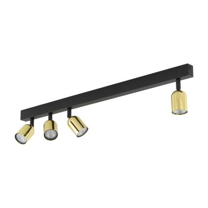 Faretto LED RGBW dimmerabile TOP 4xGU10/6,5W/230V 2700-6500K nero/oro