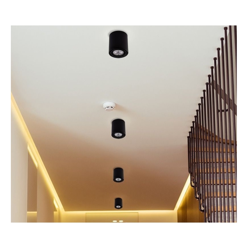 Faretto LED TUBA 1xGU10/5W/230V 4000K nero