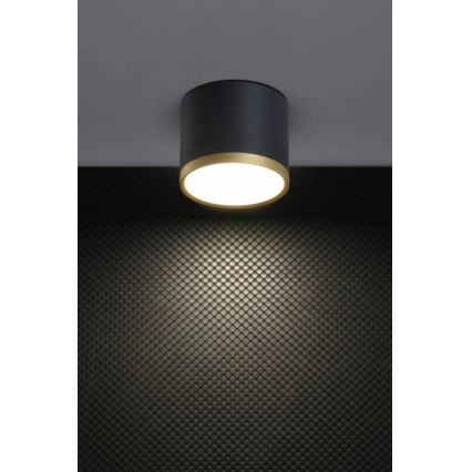 Faretto LED TUBA LED/9W/230V nero/oro