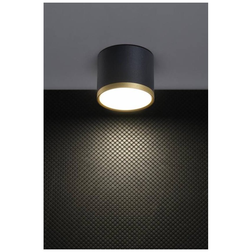 Faretto LED TUBA LED/9W/230V nero/oro