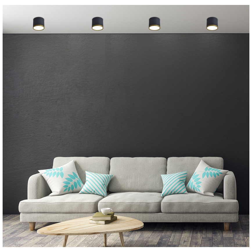 Faretto LED TUBA LED/9W/230V nero/oro