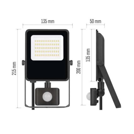 Faretto LED con sensore VISIO LED/30W/230V 4000K IP65
