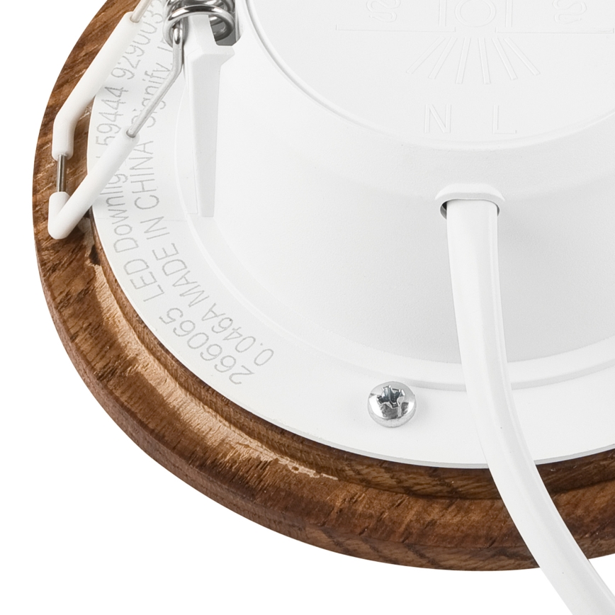 Lampada LED da incasso WOODY SPOT LED/5,5W/230V 4000K ciliegio ? 10 cm
