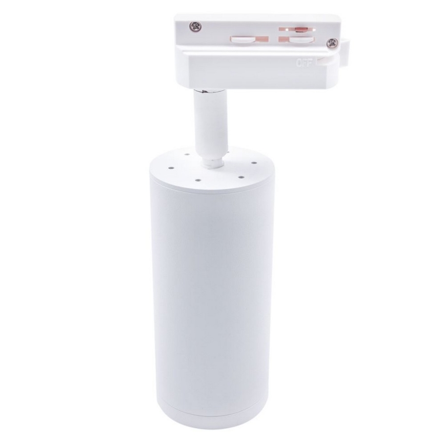 Faretto MICA per sistema a binario 1xGU10/25W/230V Monofase bianco