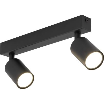 Faretto NEX 2xGU10/10W/230V nero