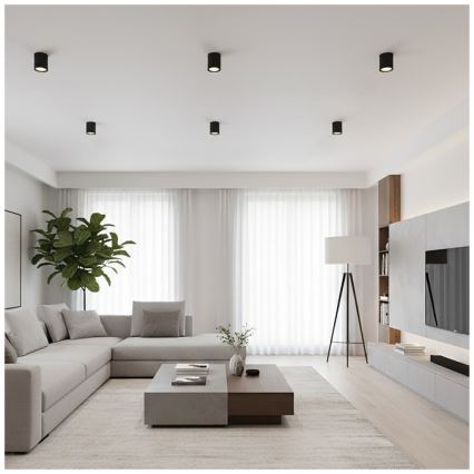 Faretto OH12 1xGX53/35W/230V 9,6 cm nero