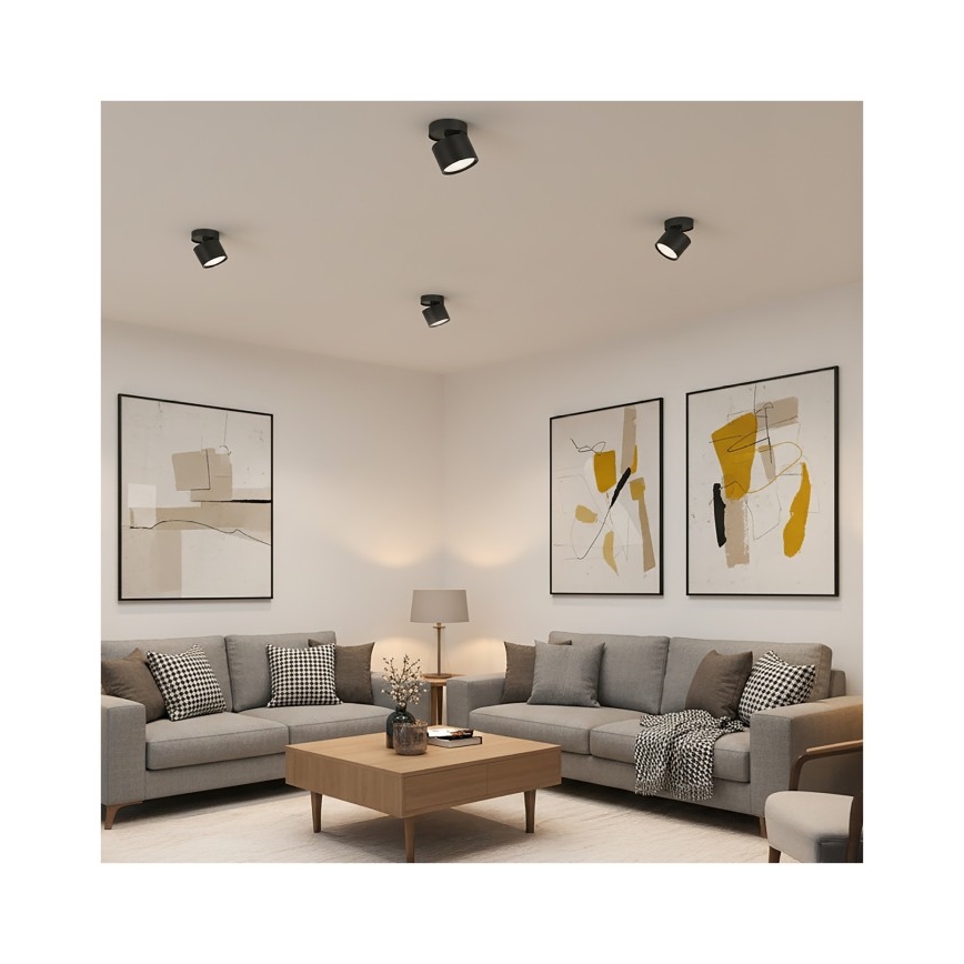 Faretto OH12F 1xGX53/35W/230V 8,5 cm nero