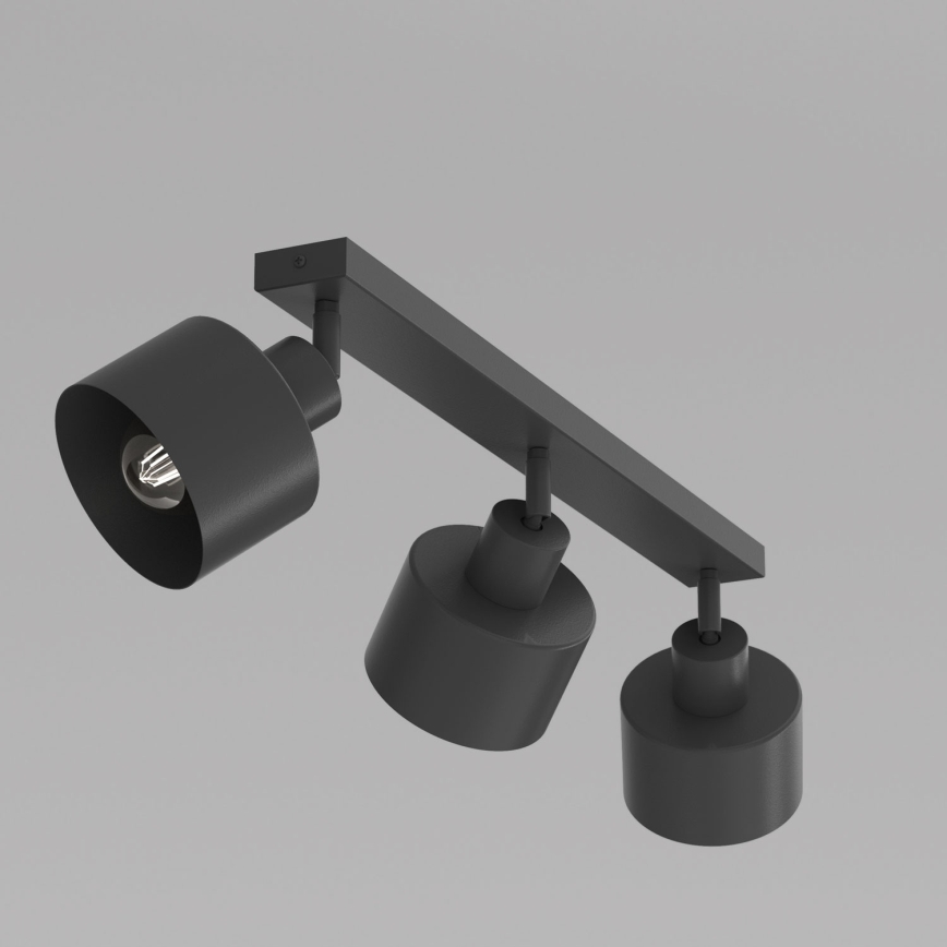 Faretto PARKLA 3xE27/15W/230V nero