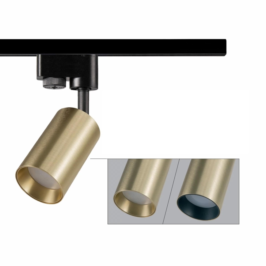 Faretto per sistema a binario MARIBEL 3xGU10/10W/230V +1 m sistema a binario oro
