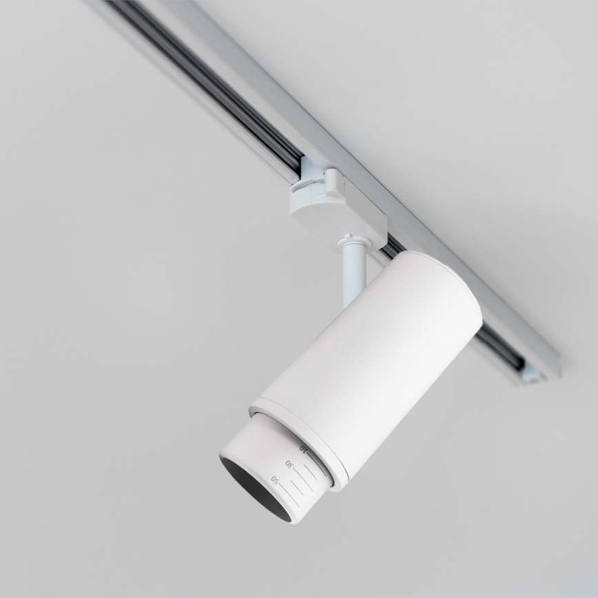 Faretto per sistema a binario MICA 1xGU10/25W/230V Monofase bianco