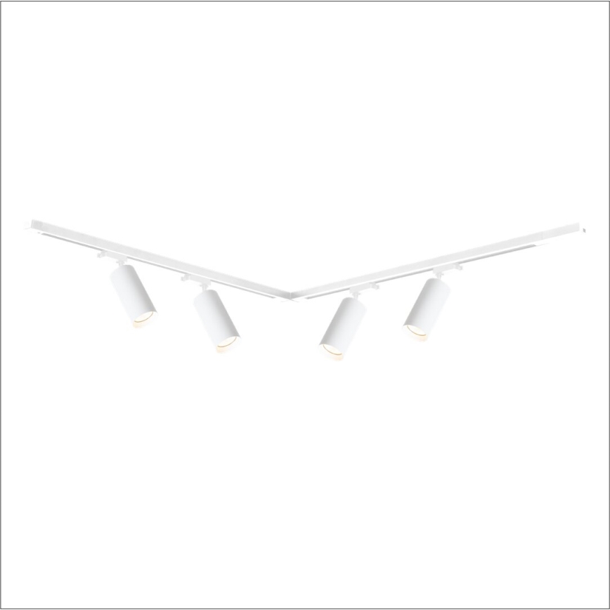 Faretto per sistema a binario MICA 4xGU10/10W/230V bianco