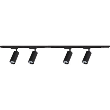 Faretto per sistema a binario MICA 4xGU10/10W/230V nero