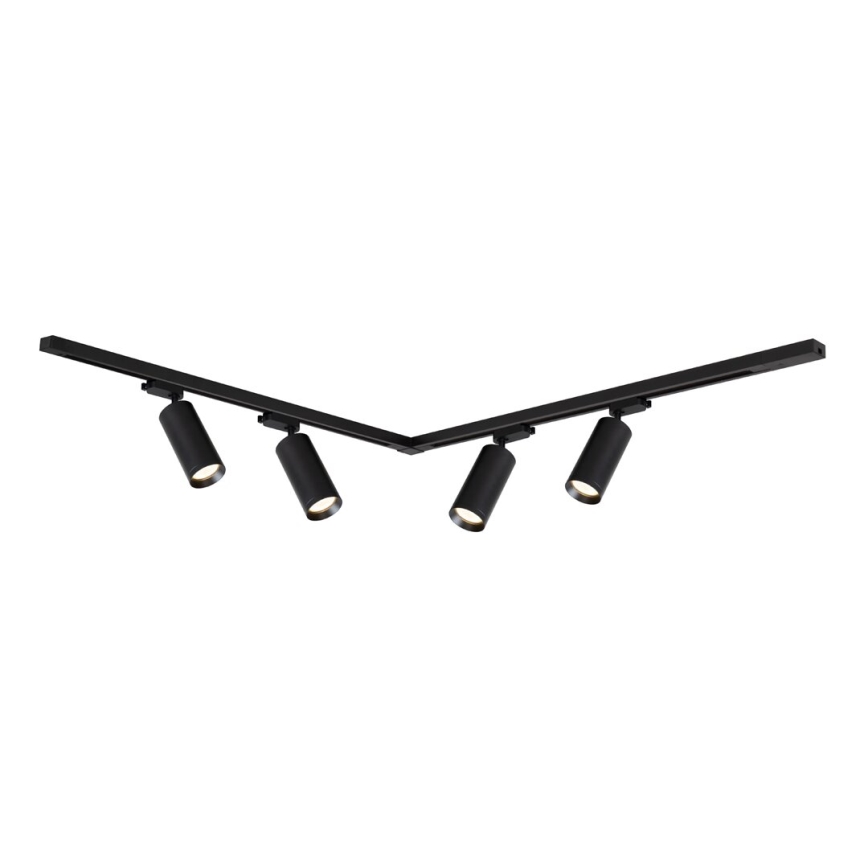 Faretto per sistema a binario MICA 4xGU10/10W/230V nero