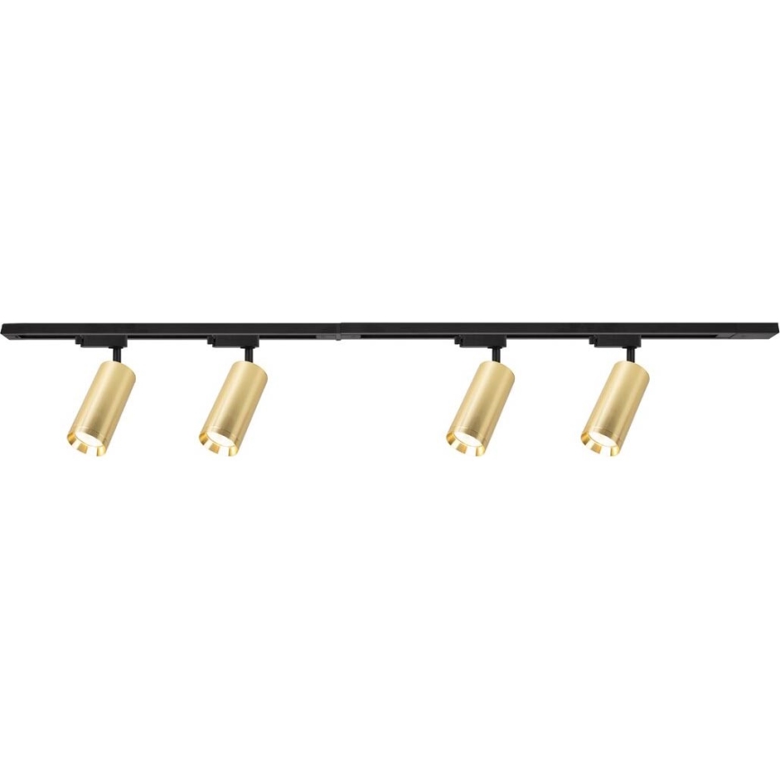 Faretto per sistema a binario MICA 4xGU10/10W/230V oro/nero