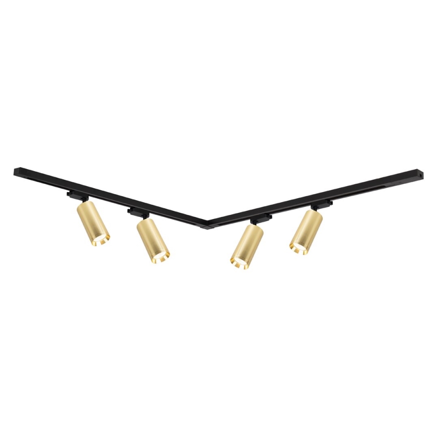 Faretto per sistema a binario MICA 4xGU10/10W/230V oro/nero