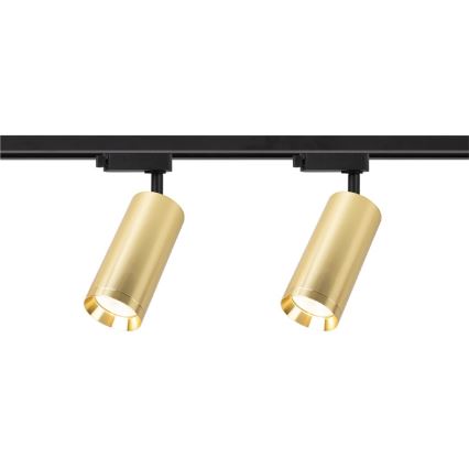 Faretto per sistema a binario MICA 4xGU10/10W/230V oro/nero