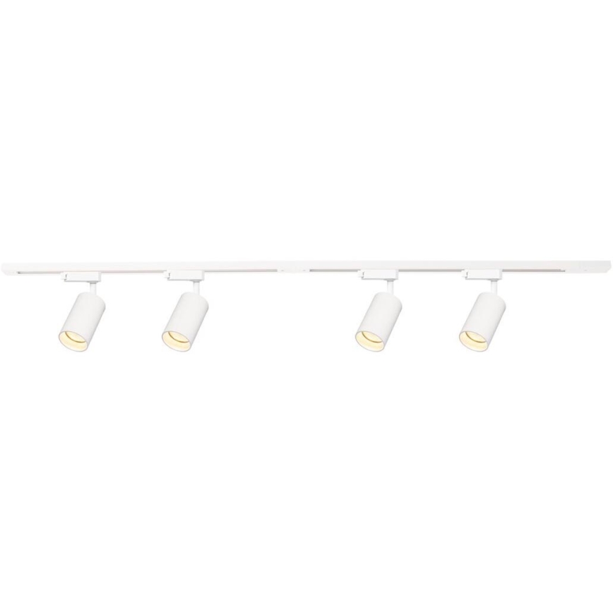 Faretto per sistema a binario PIPE 4xGU10/10W/230V bianco
