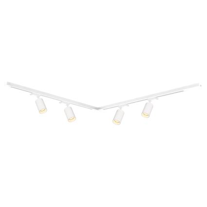 Faretto per sistema a binario PIPE 4xGU10/10W/230V bianco