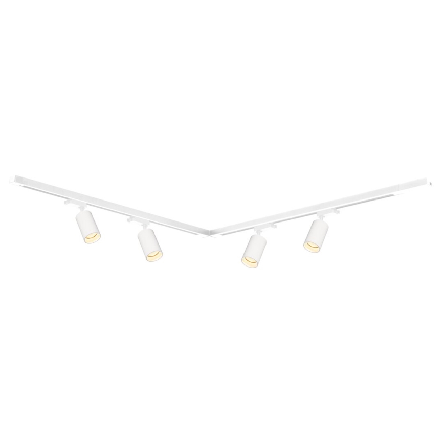 Faretto per sistema a binario PIPE 4xGU10/10W/230V bianco