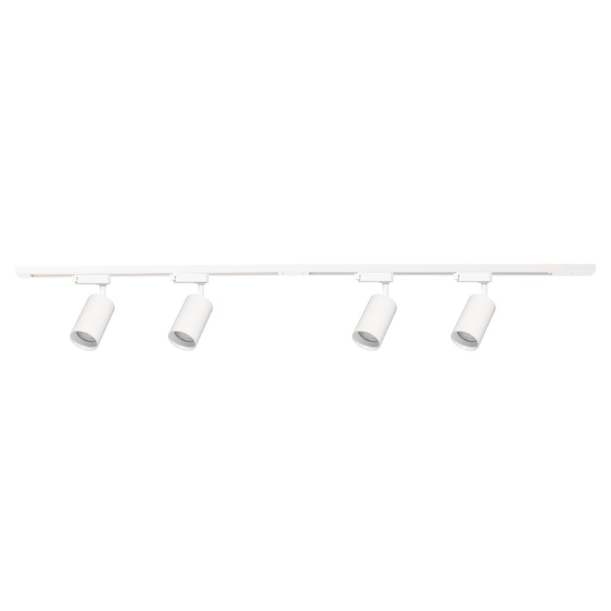 Faretto per sistema a binario PIPE 4xGU10/10W/230V bianco