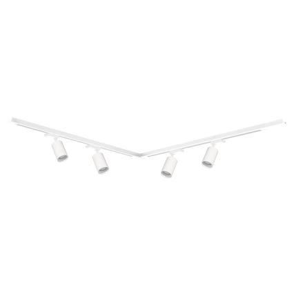 Faretto per sistema a binario PIPE 4xGU10/10W/230V bianco