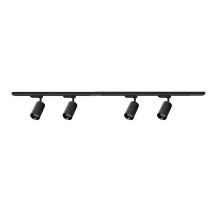 Faretto per sistema a binario PIPE 4xGU10/10W/230V nero